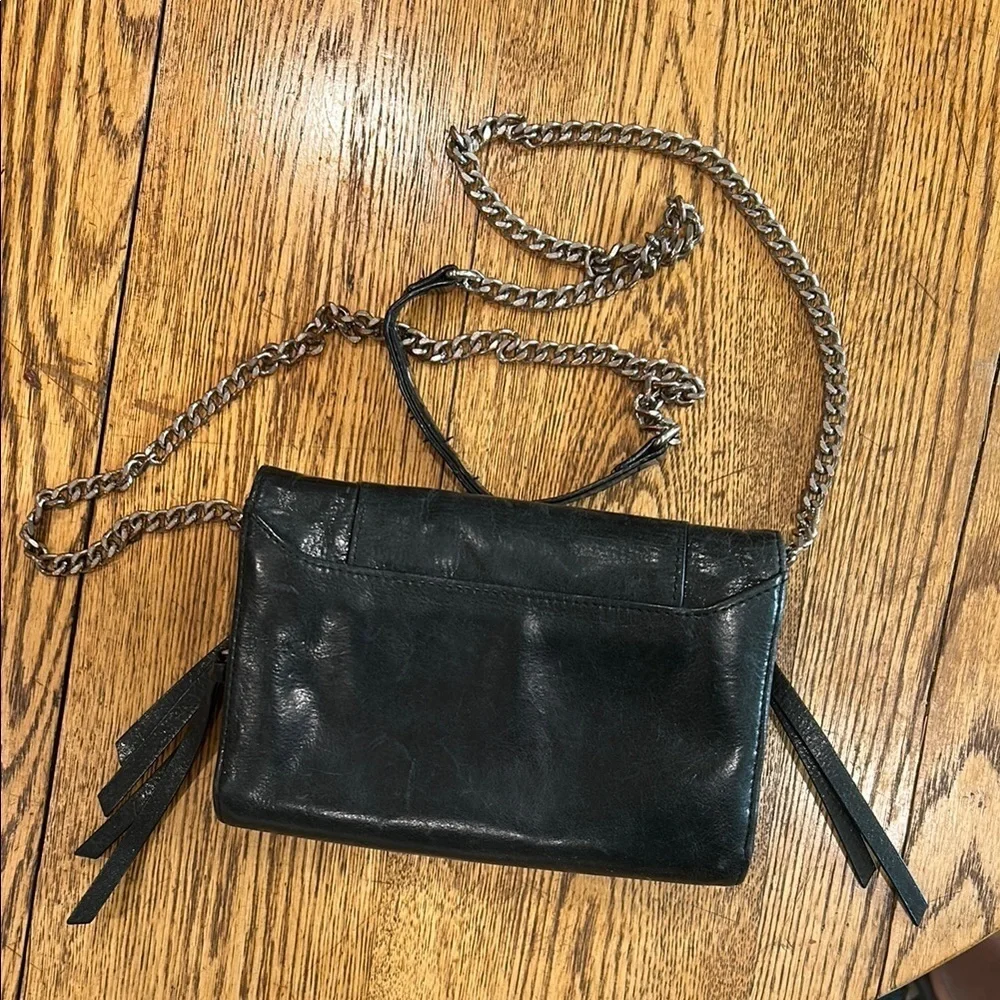 Botkier New York Black Leather Chain Wallet/Crossbody Bag